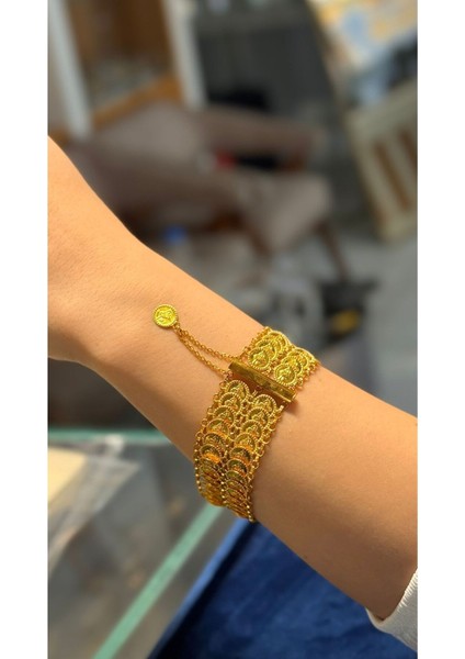 20 gr (Gram) Iki Sıralı Baskı Kunye 22(916) Ayar Altın