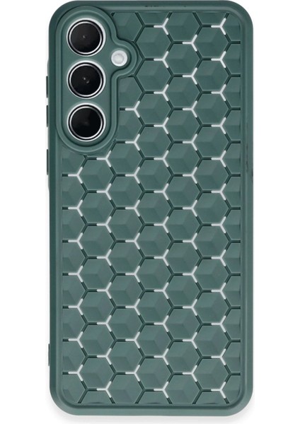 Samsung Galaxy A15 4g Kılıf Petek Silikon Kapak - Koyu YEŞIL-(5796) - N959J071-M66959