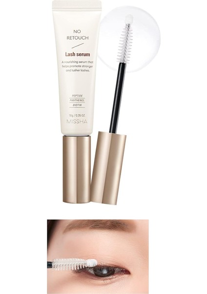 Mıssha Dökülme Karşıtı Kirpikleri Güçlendiren Besleyici Bakım Serumu No Retouch Lash Serum
