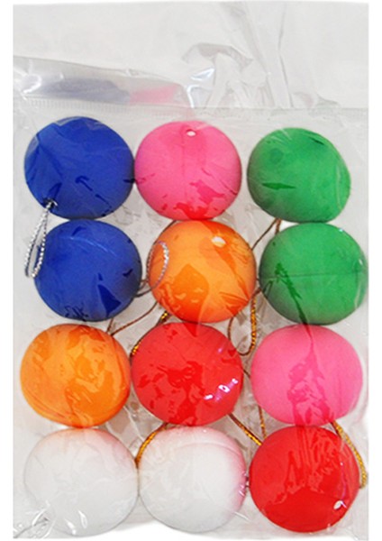 3 cm Ağaç Süsleme Topları Asorti 12LI fiyatları