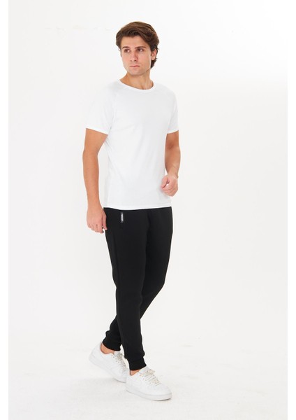 Erkek Kışlık 3 Iplik Eşofman Altı Siyah 5464-S