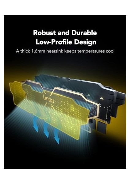 Thor Oc Ddr5 Ram 32 GB Kiti (16 GB x 2) 6000 Mhz, Dram 288-PIN Udımm Masaüstü Belleği, Xmp 3.0 ve Amd Expo Için Oyun Bilgisayarı Belleği, CL32-38-38-96, 1.3V (LD5U16G60C32LG-RGD) fiyatları