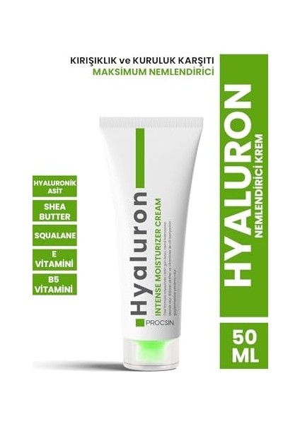 Procsın Hyaluron Nemlendirici Krem 50 ml