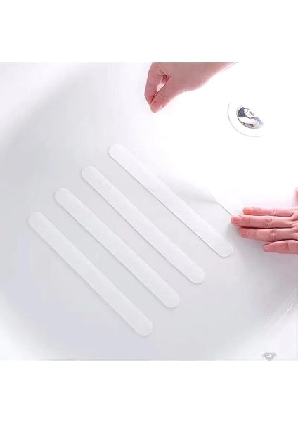 Kaydırmaz Bant, Banyo, Küvet, Duşakabin, Islak Zemin, Yer Kaydırmazlık Şeritleri, 10 Adet, Yapışkan indirimleri