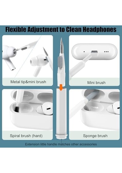 20'si 1 Arada Klavye ve Kulaklık Temizleme Seti - Airpods 1/2/3/pro, Pc, Dizüstü Bilgisayar, Cep Telefonu, Kamera Için Aksesuar fiyatları