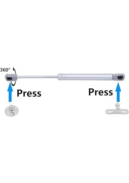 Home 100N Gazlı Dolap Pistonu,dolap Kapağı Amortisörü (Gri) fiyatları