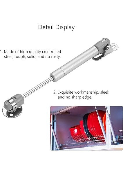 Home 100N Gazlı Dolap Pistonu,dolap Kapağı Amortisörü (Gri) modelleri