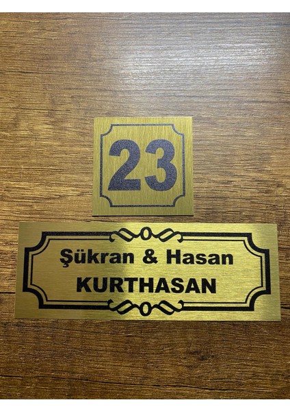 Metal Kapı İsimliği Gümüş Besmele 0014