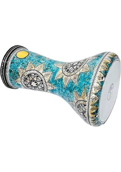 El Fan Darbuka Mısır El Sanatları, Denizyıldızı Tasarım, 43 cm Yükseklik, Mavi ve Altın, Kılıf ve Aksesuarları ile fiyatları