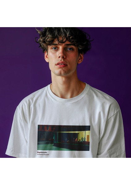 Nighthawks Tişört - Beyaz modelleri