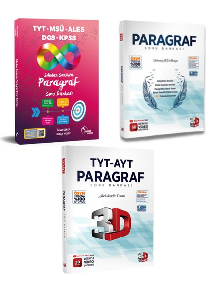 2026 Paragraf Seti (Sıfırdan Sonsuza Paragraf 2026 3D Paragraf 3D Tyt-Ayt Paragraf )