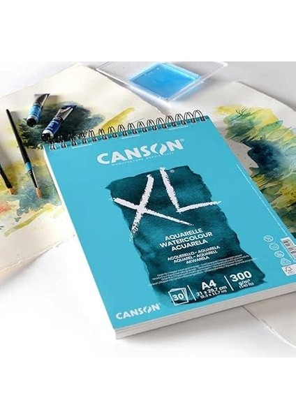 Xl Aquarelle Sulu Boya Blok 300G A4 30 Sayfa fırsatları