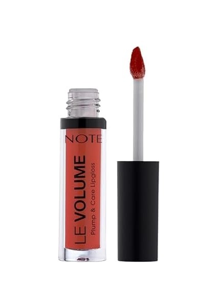 Note Le Volume Plump & Care Lipgloss 10 Party Mood Dudak Parlatıcısı, Kırmızı