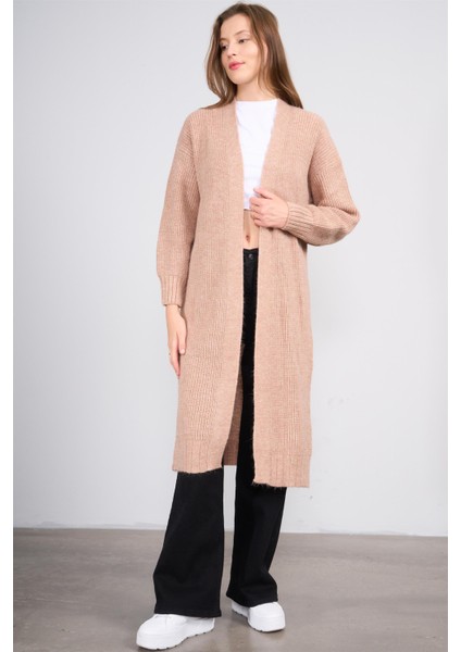 Çetinkaya Miya Mira Modest 2318 Kadın Şal Yaka Akrilik Triko Hırka Camel fiyatları