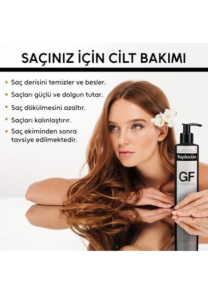 Replexion Gf Shampoo 250ML – Anti-Hair Loss & Saç Kalınlaştırıcı Şampuan