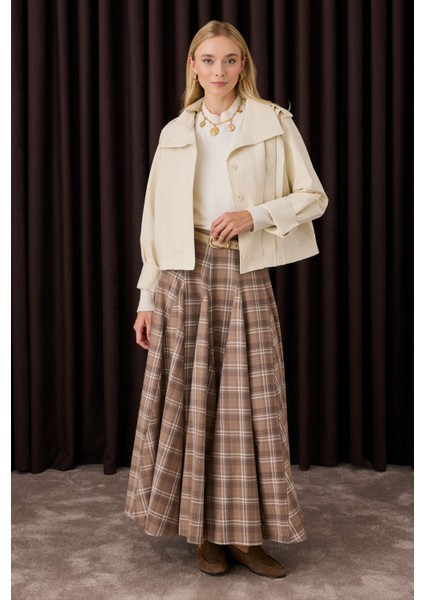 Kısa Pileli Ceket Kemik