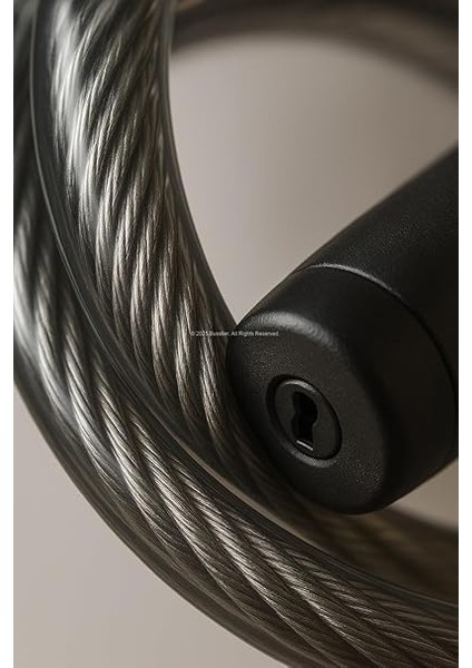 Bisiklet Kilidi, 80 cm Uzunluk, 12 mm Kalınlık, Su Geçirmez Pvc Kaplama, Çelik Gövdeli, Yedek Anahtarlı, Güvenlik Kilidi, Dış Mekan Kullanıma Uygun fırsatları