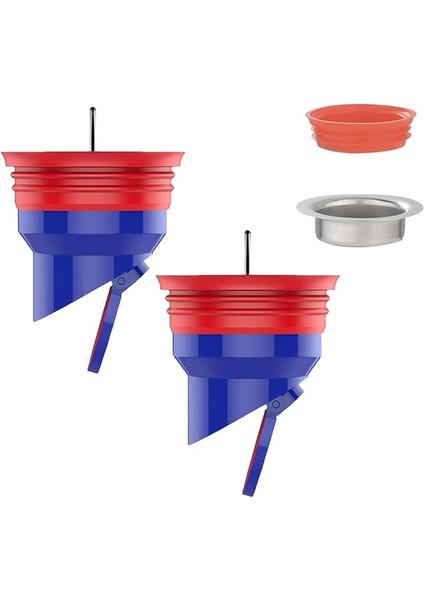 2 Adet Duş Zemin Boşaltma Geri Akış Önleyici, Tahliye Vanası Kanalizasyon Çekirdeği, Zemin Su Drenajı Için Silikon Koku Önleyici Tapa, Evrensel 50 Tüp 40 Tüp