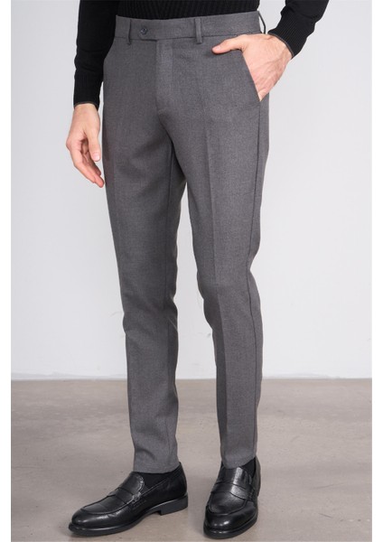 10 Füme Erkek Poliviskon Venüs Slim Pantolon modelleri