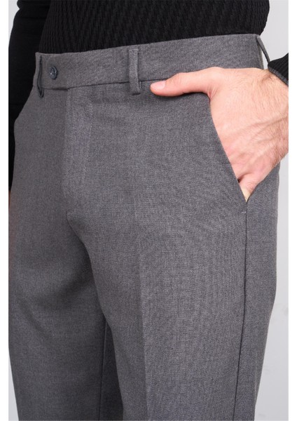 10 Füme Erkek Poliviskon Venüs Slim Pantolon fırsatları