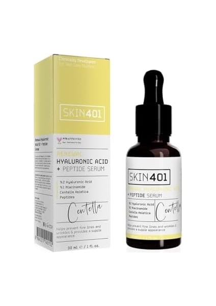 SKIN401 SKIN401 Yenileyici%2 Hyaluronik Asit + Peptit Serum 30ML