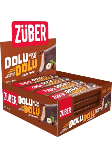 Dolu Dolu Meyve Bar Fındık Ezmeli 30G x 12 Adet fiyatları
