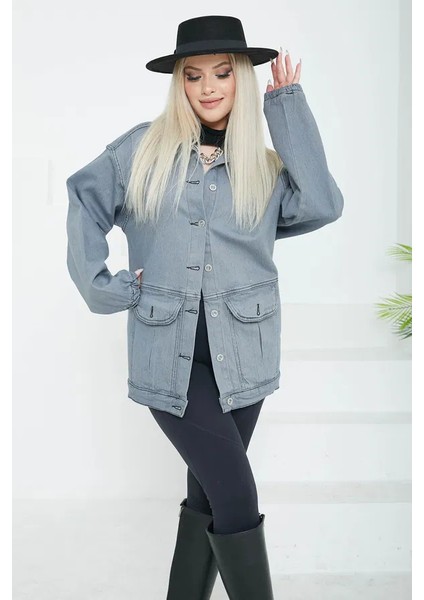 Kadın Oversize Körüklü Cep Kot fiyatları