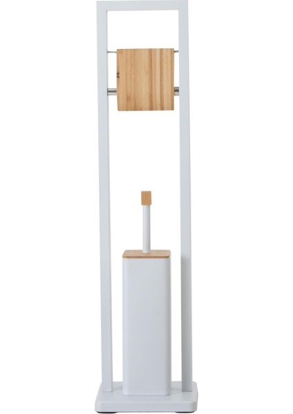 Concept Boho Tuvalet Fırçalık&kağıtlık Beyaz 20X20X80