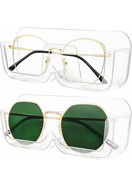 Güneş Gözlüğü Düzenleyici Duvara Monte Gözlük Saklama Plastik Gözlük Standı Gözlük Sergileme, Ev Dekoru (2 Adet)