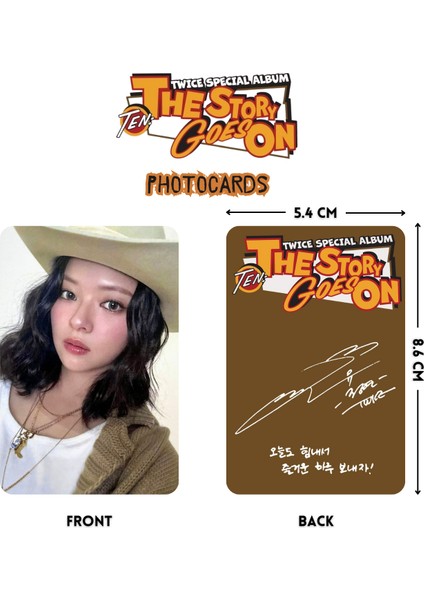 Twıce Jeongyeon '' Ten : The Story Goes On '' Photocards Set fiyatları