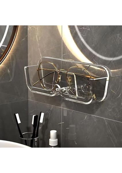 Güneş Gözlüğü Düzenleyici Duvara Monte Gözlük Saklama Plastik Gözlük Standı Gözlük Sergileme, Ev Dekoru (2 Adet) fırsatları