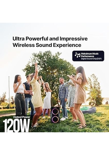 Carnival Pro 120W Taşınabilir Kablosuz Bluetooth Parti Hoparlörü - 2BH11S fiyatları