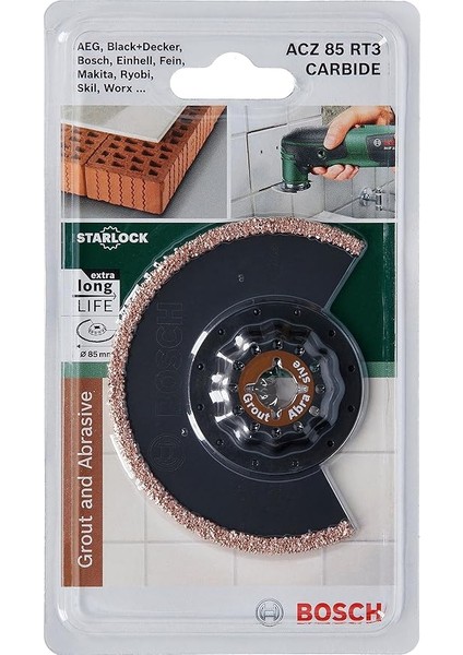 Professional Accessories Diy Carbide Serisi Derz Arası Karbür Riff Segman Testere Bıçağı, 85 Mm/ Acz 85 Rt3, Siyah fiyatları