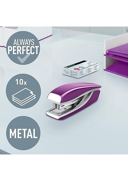 Zımba Wow Mini 10 Sayfa Kapasiteli, Metalik Mor fiyatları