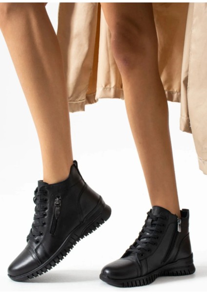 Tam Ortopedik Hakiki Deri Kadın Bot