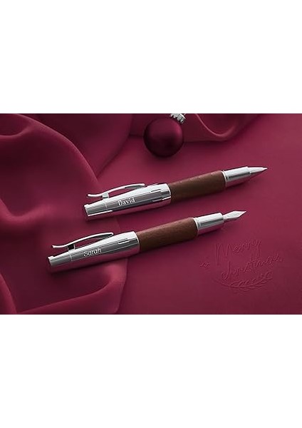 E-Motion Krom/ahşap Dolmakalem, Koyu Kahverengi (B) fırsatları