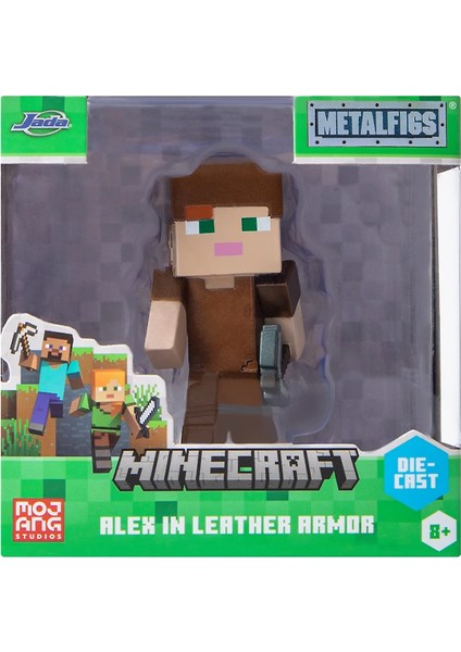 Minecraft Metal Tekli Figür Alex In Leather Armor