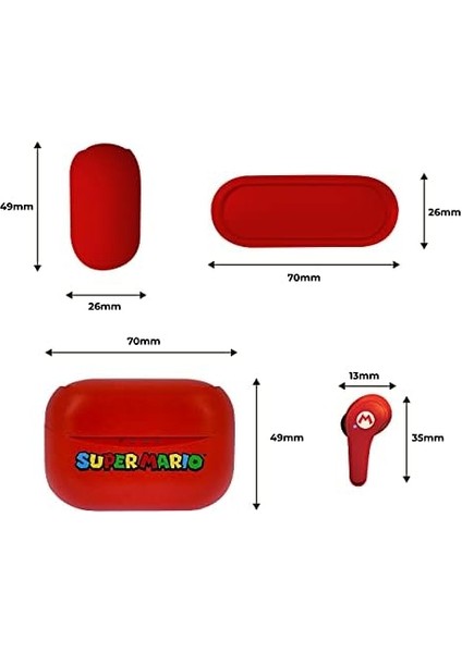 Technologies - Super Marıo Tws Earpods Kulaklık Kırmızı modelleri