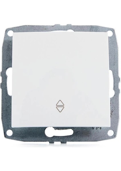 Beyaz Vavien Anahtar Çerçevesiz - Priz ve Anahtar Için Uyumlu Çerçeve