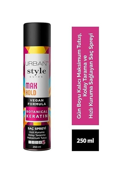 Care Style Guide Max Hold Sabitleyici Maksimum Tutuşlu Saç Spreyi 250 Ml- Vegan fiyatları