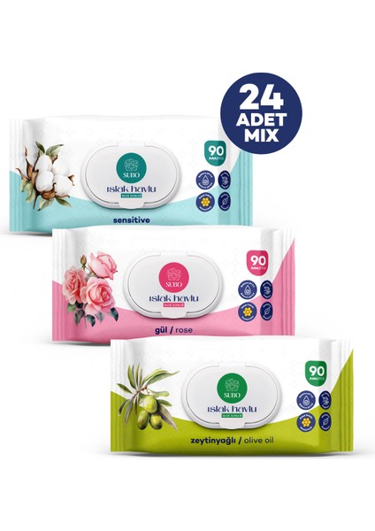 ISLAK HAVLU 90 'LI MİX 24X90