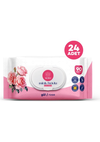 ISLAK HAVLU 90 'LI GÜL 24X90