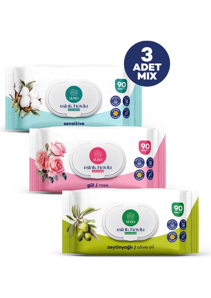 ISLAK HAVLU 90 'LI MİX 3X90