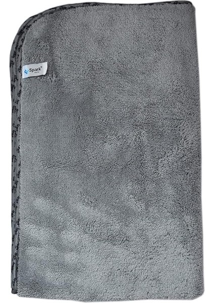 2316 Mikrofiber Peluş Oto Kurulama ve Temizlik Bezi Büyük Boy 60X90 Cm. Gri modelleri