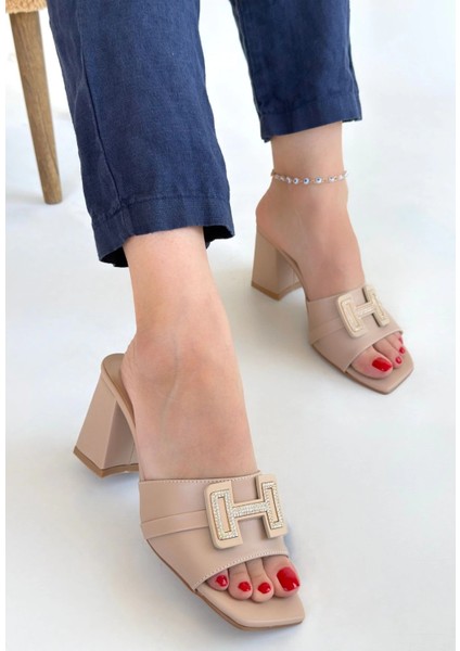 Erew Bej Cilt Topuklu Terlik fiyatları