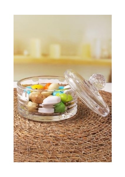 Lüx Kapaklı Cam Şekerlik & Cam, Kesme Cam Lüx Şekerlik 10CM*10.5CM - (4 Model) (06648) fiyatları
