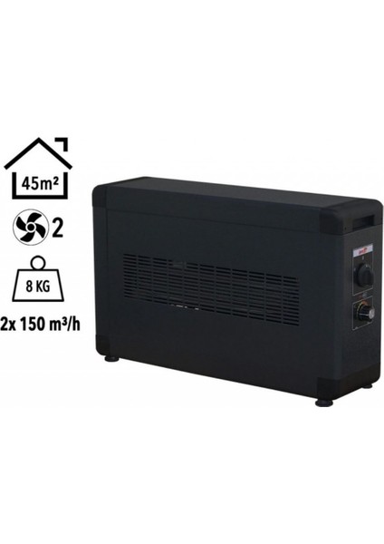 HBB4000F Board 4000 Watt Monofaze Elektrikli Fanlı Isıtıcı Füme
