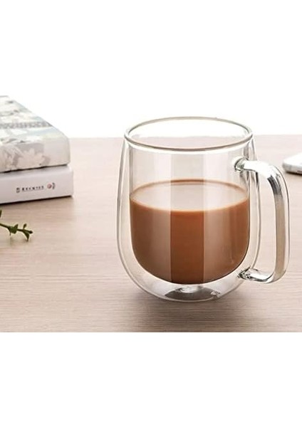 Adet Çift Cidarlı Cam Kupa 250 ml Çift Camlı Kupa modelleri