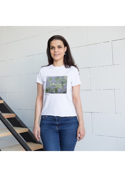 Water Lilies Tişört - Beyaz fiyatları