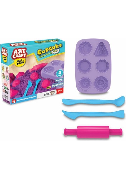 03624 Dede, Artsand Kap Kek - Cupcake Kum Seti / +3 Yaş fiyatları